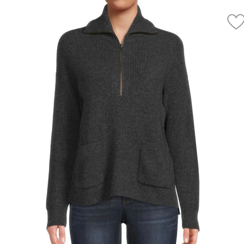 MADEWELL half-zip grey sweater